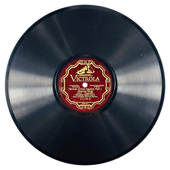 Amelita Galli-Curci - Dinorah-Ombra leggiera Parts 1 & 2 - 1174 Victrola 78rpm - Picture 1 of 4